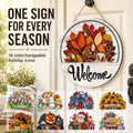 16 Pcs Interchangeable Welcome Sign for Front Door