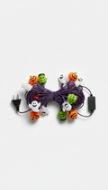Plug-and-Play Orange Halloween Lights