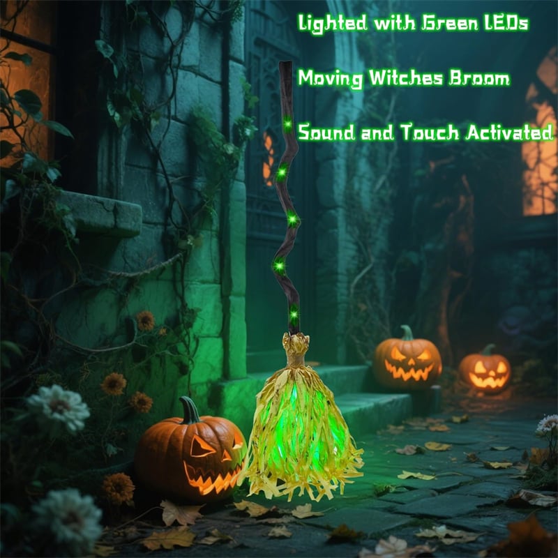 🧹👻 49% OFF! Floating Witch's Broom – Dancing Haunted Halloween Decor 🎃 | Buy 2 & Get FREE Shipping 📦