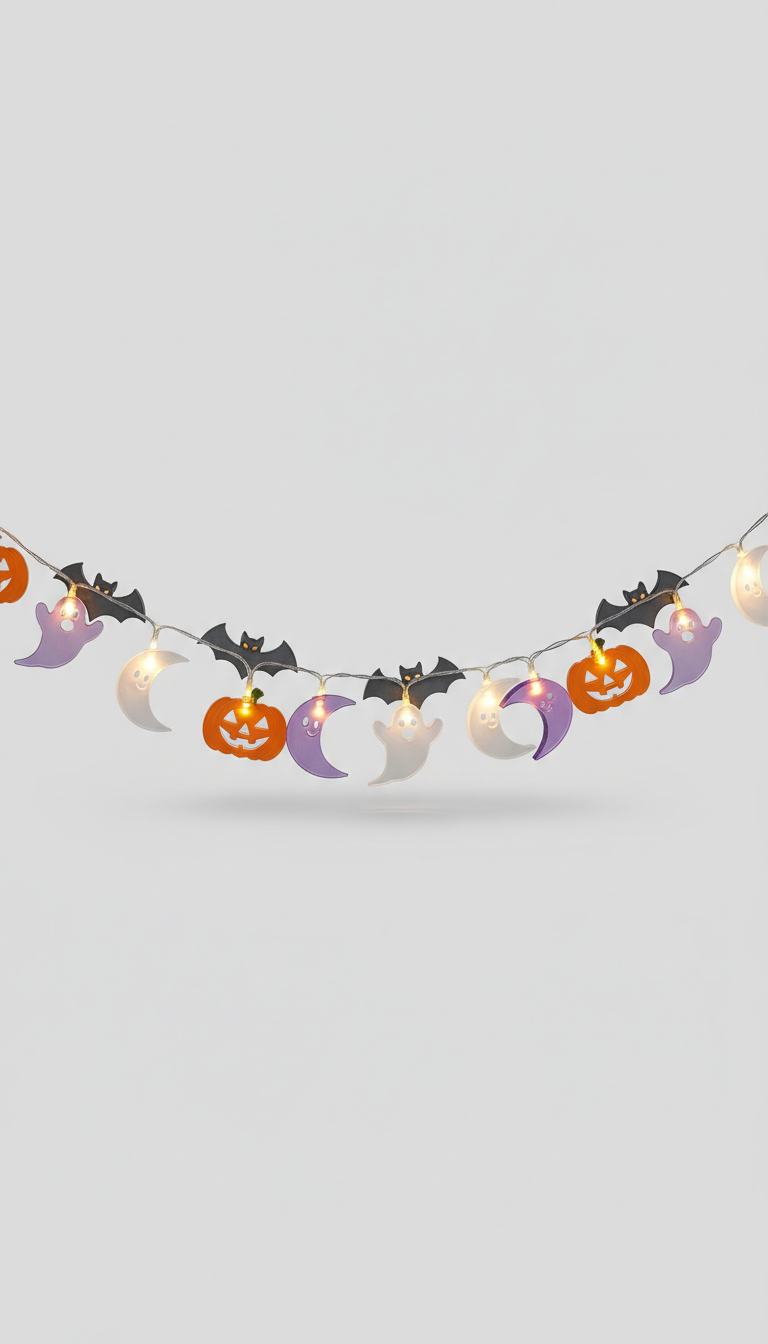 Mixed Motif Halloween LED Garland