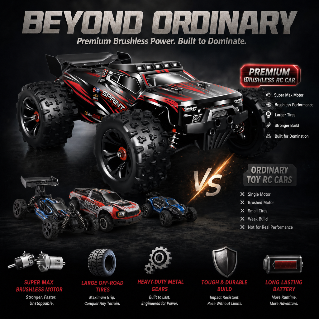 VenuVolt Raptor with included 2.4GHz remote, battery, and charger