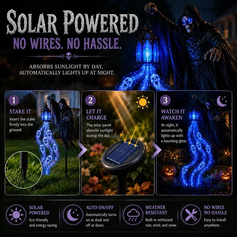 🎁Today 50% OFF🎁💀Halloween Soul Harvester Animated Garden Light