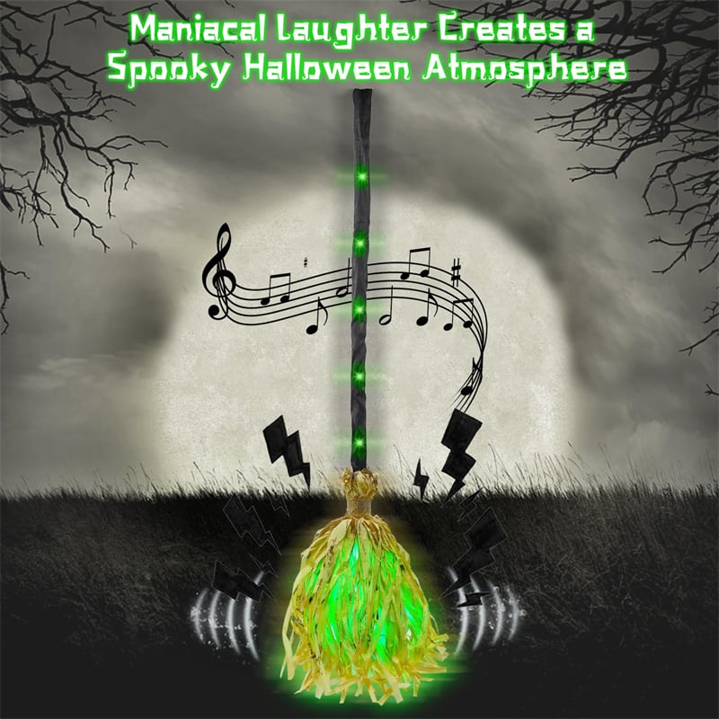 🧹👻 49% OFF! Floating Witch's Broom – Dancing Haunted Halloween Decor 🎃 | Buy 2 & Get FREE Shipping 📦