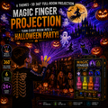Billhol 2026 Halloween Magic Finger Projector — 24+ Spooky Scenes Across 6 Immersive Worlds | Limited Edition